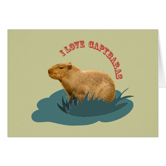 I love capybaras (Front Horizontal)