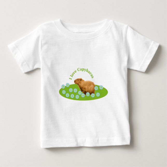 I love Capybaras Baby T-Shirt (Front)