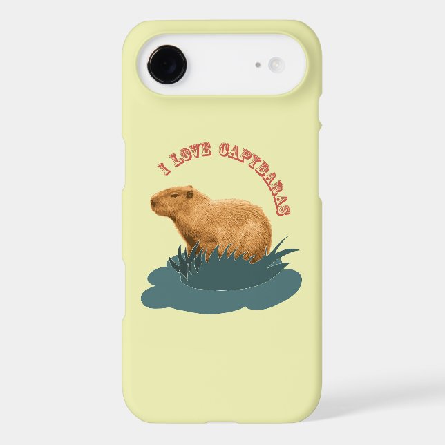 I Love Capybaras Cute Capybara Lover (Back)