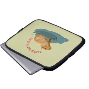 I Love Capybaras Cute Capybara Lover Laptop Sleeve