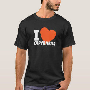 I Love Capybaras Heart Capybaras T-Shirt