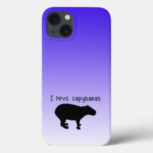 I Love Capybaras Purple Case-Mate iPhone Case