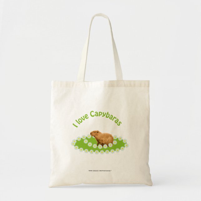 I love Capybaras Tote Bag (Front)