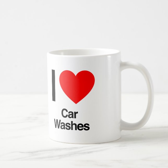 i love car washes coffee mug (Right)