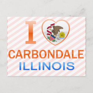 I Love Carbondale, IL Postcard