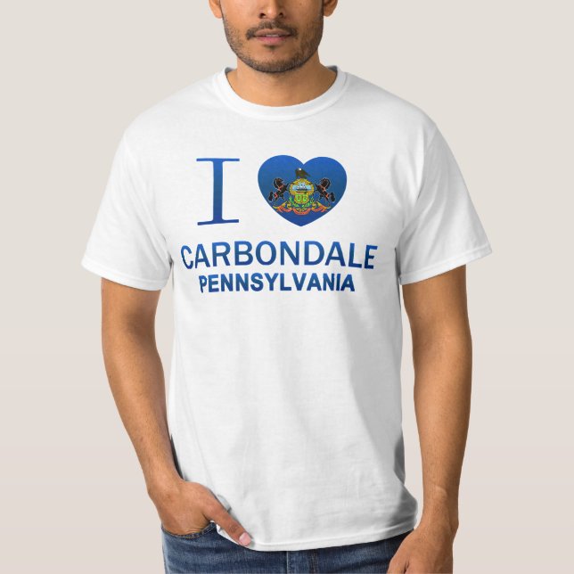 I Love Carbondale, PA T-Shirt (Front)