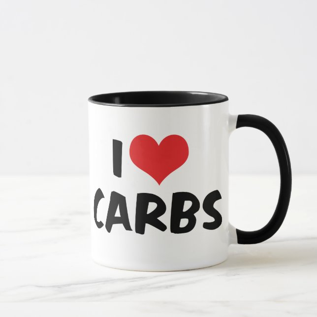 I Love Carbs Mug (Right)