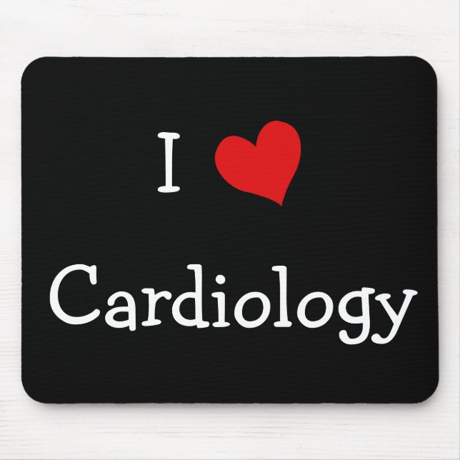 I Love Cardiology Mouse Pad (Front)