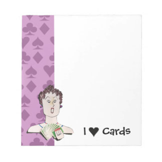 I Love Cards Notepad