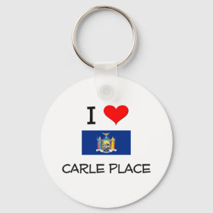I Love Carle Place New York Key Ring