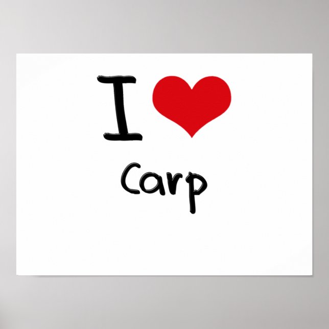 I love Carp Poster (Front)