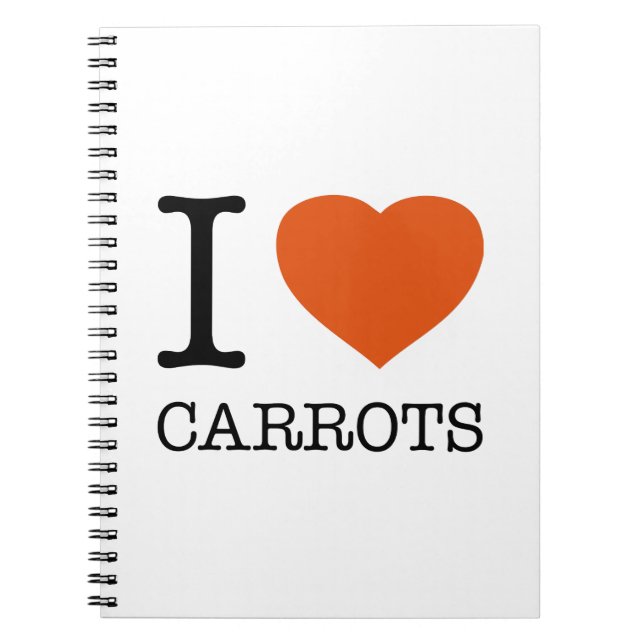 I LOVE CARROTS NOTEBOOK (Front)