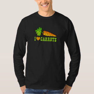I Love Carrots Vegetable T-Shirt
