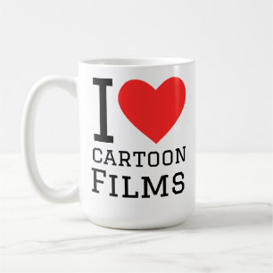 I love cartoon films coffee mug