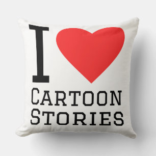 I love cartoon stories cushion