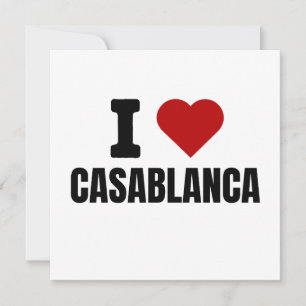 I love casablanca - I heart casablanca morocco Save The Date