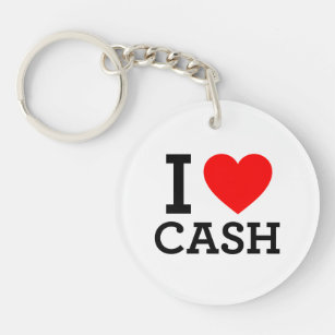 I Love Cash Key Ring