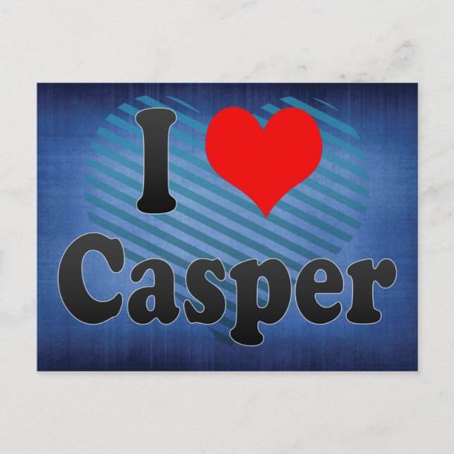 I Love Casper, United States Postcard (Front)