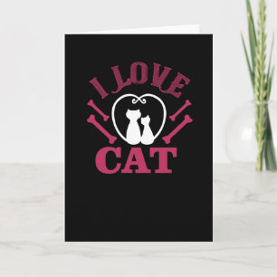 I Love Cat Card