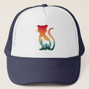 I LOVE CAT DOG ANIMALS LOVER GIFT TRUCKER HAT