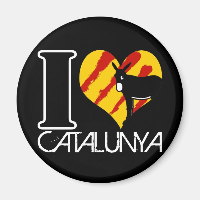 I Love Catalunya Magnet (Front)