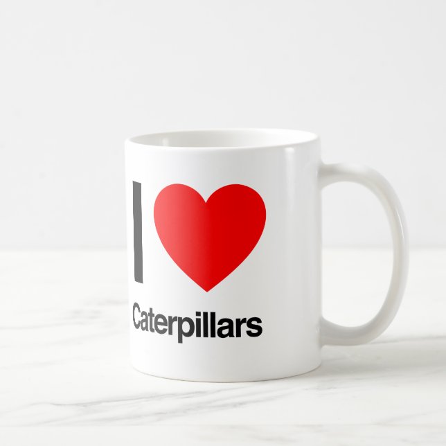 i love caterpillars. coffee mug (Right)