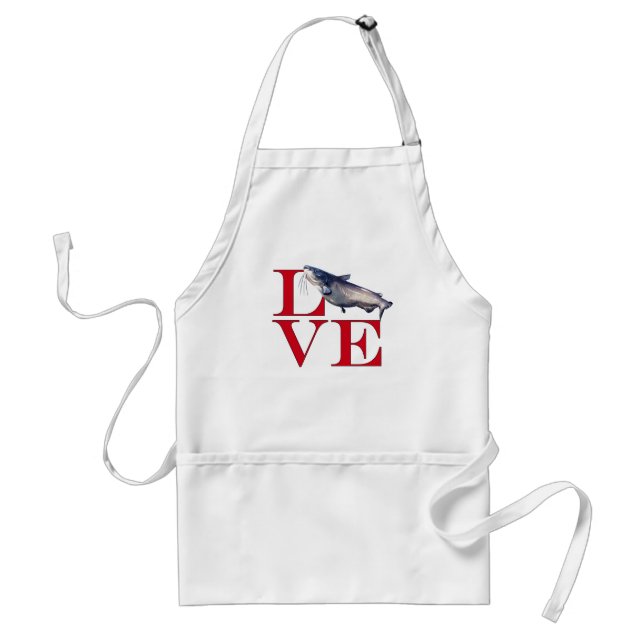 I Love Catfish Standard Apron (Front)