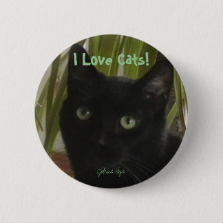 I Love Cats! 6 Cm Round Badge