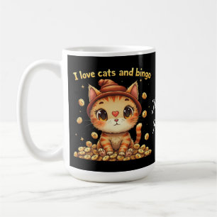 I Love Cats and Bingo Perfect Combo Bingo Love Coffee Mug