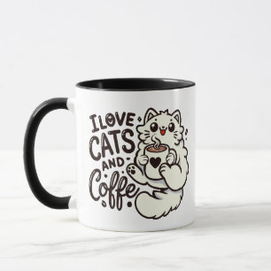 I love Cats and Coffee! Mug