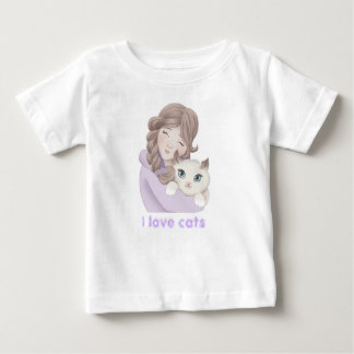 "I love cats" Baby T-Shirt
