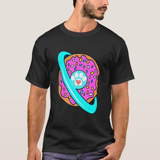 I Love Cats Doughnut Sprinkles Floaty Summer Swimm T-Shirt (Front)