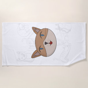 I love cats duvet cover beach towel