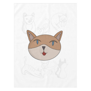 I love cats duvet cover tablecloth