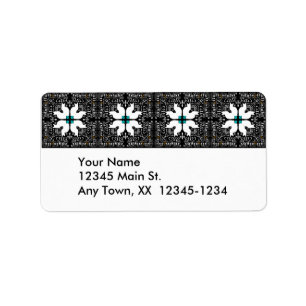 I Love Cats Kaleidoscope Label