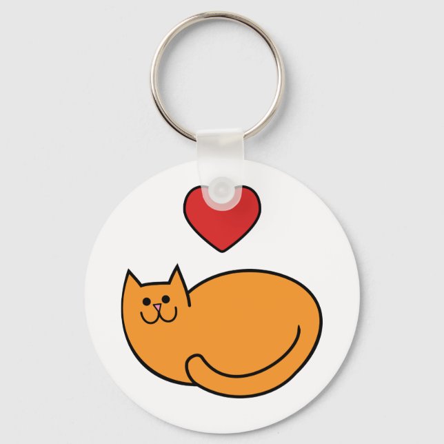 I love cats key ring (Front)