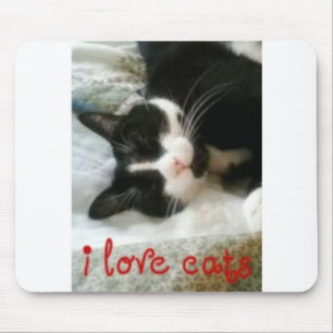 I love cats Mousepad