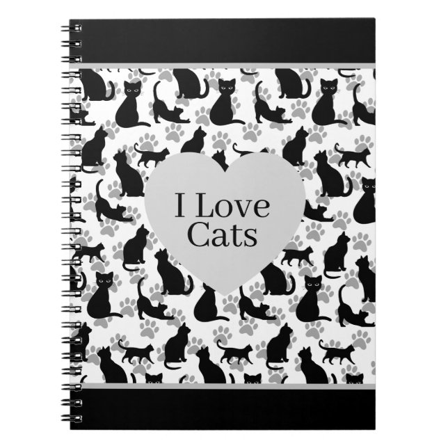 I love cats notebook (Front)