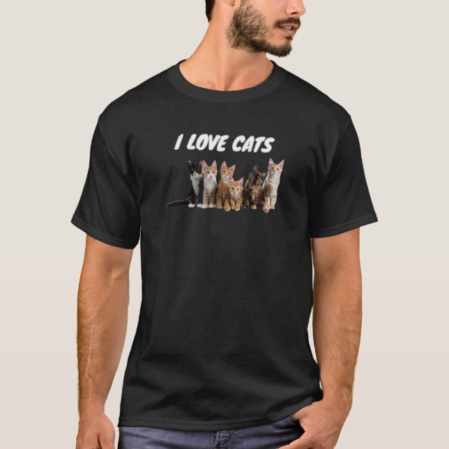 I Love Cats  Rescue Cats  Kitten Rescue  Kitty  Fo T-Shirt (Front)