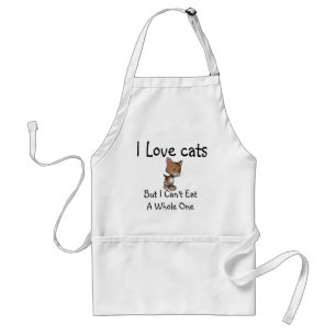 I Love Cats Standard Apron