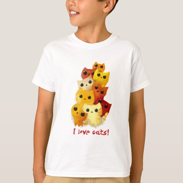 I love Cats T-Shirt (Front)
