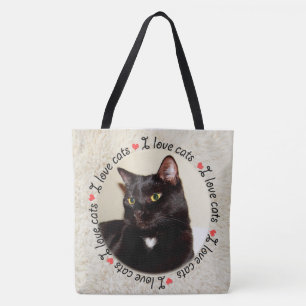 I Love Cats Tote Bag