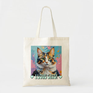 I Love Cats! Tote Bag