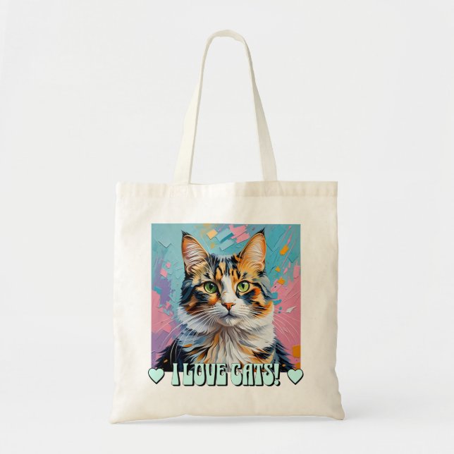 I Love Cats! Tote Bag (Front)