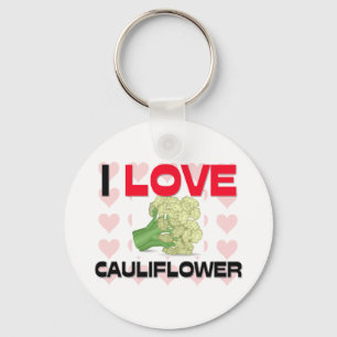 I Love Cauliflower Key Ring
