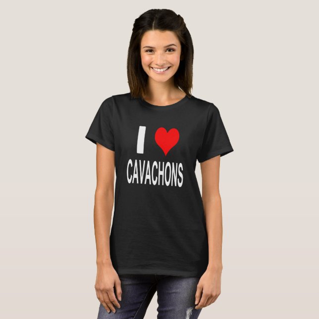 I Love Cavachons Tshirts (Front Full)