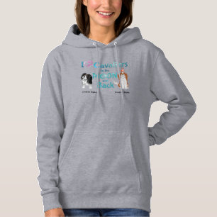 I Love Cavaliers, Tri and Blenheim Hoodie