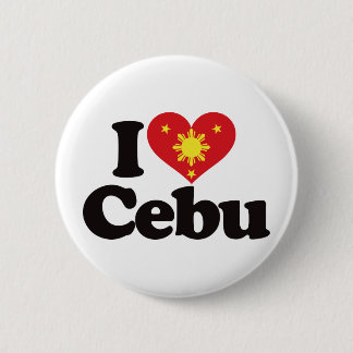 I Love Cebu 6 Cm Round Badge