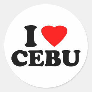 I Love Cebu Classic Round Sticker