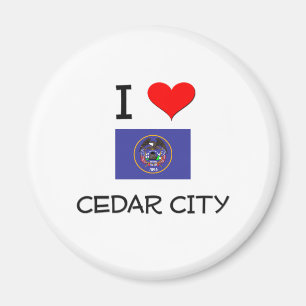 I Love Cedar City Utah Magnet